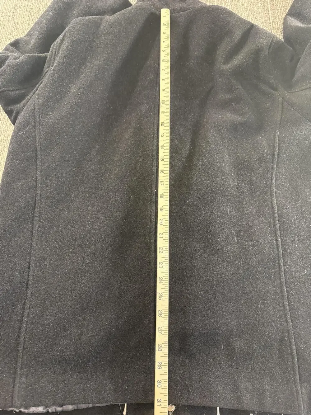 Calvin Klein Car Coat Mens XL Black Quilted Lined Full Zip Stand Collar Pockets